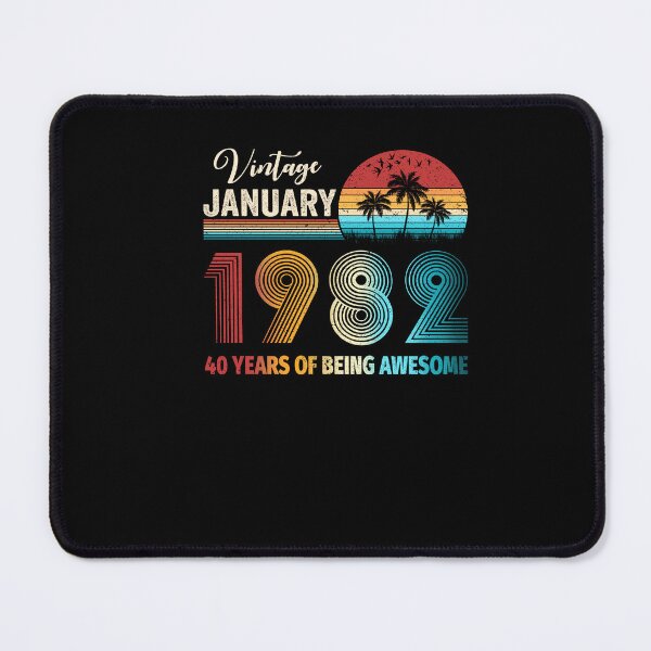 Item preview, Vintage January 1982 40 Years Being Awesome 40th Birthday designed and sold by Leslie Smith.