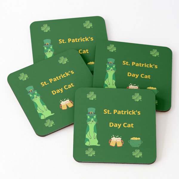 Item preview, St. Patrick's Day Cat designed and sold by Skvor.