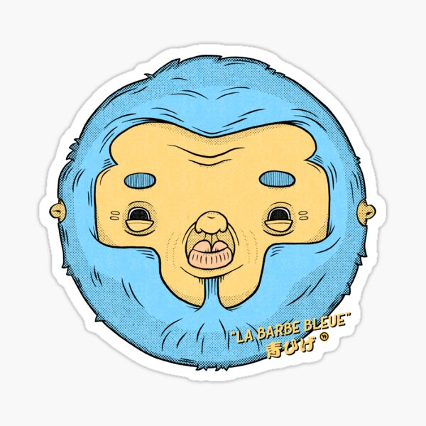 Blue Beard Sticker