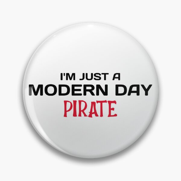 Item preview, Amputee modern day pirate funny slogan black font designed and sold by NerdnGeekshop.