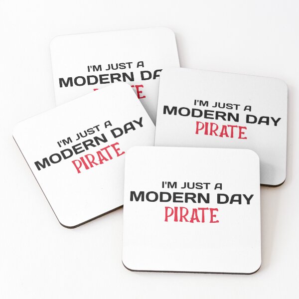 Item preview, Amputee modern day pirate funny slogan black font designed and sold by NerdnGeekshop.
