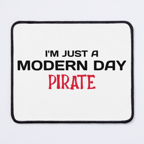 Item preview, Amputee modern day pirate funny slogan black font designed and sold by NerdnGeekshop.