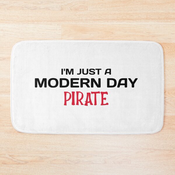 Item preview, Amputee modern day pirate funny slogan black font designed and sold by NerdnGeekshop.