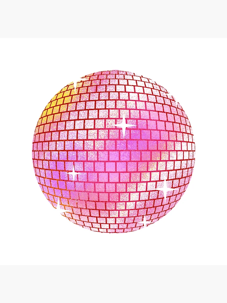 Sparkly Hot Pink Disco balls Poster for Sale by SeanBeDrawin