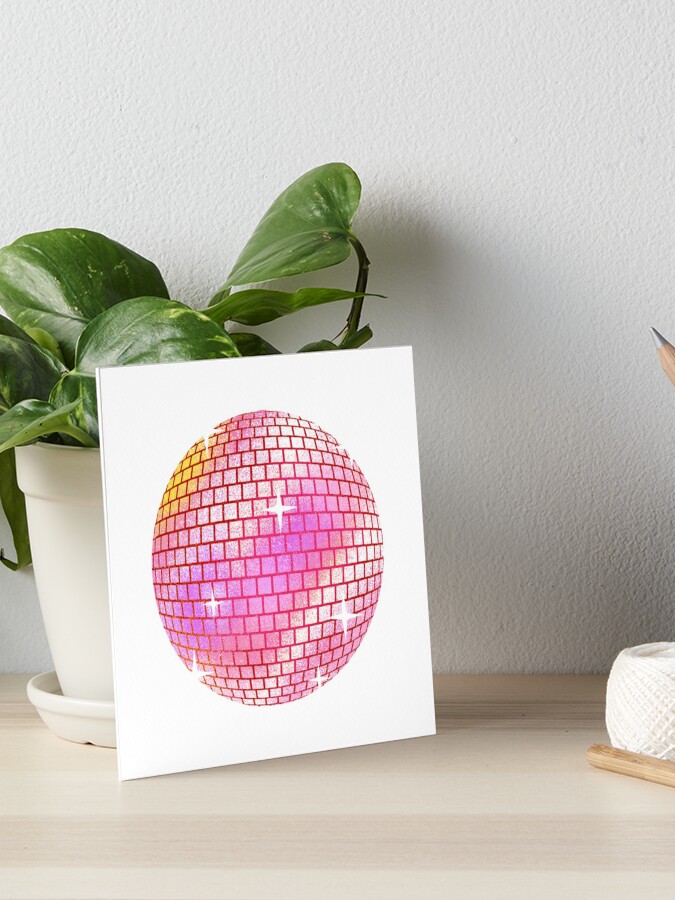 Pink Sparkly Disco Ball | Sticker