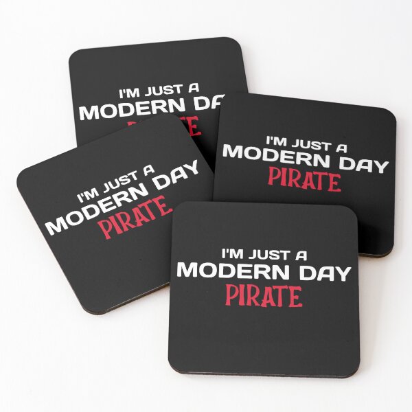 Item preview, Amputee modern day pirate funny slogan white font designed and sold by NerdnGeekshop.