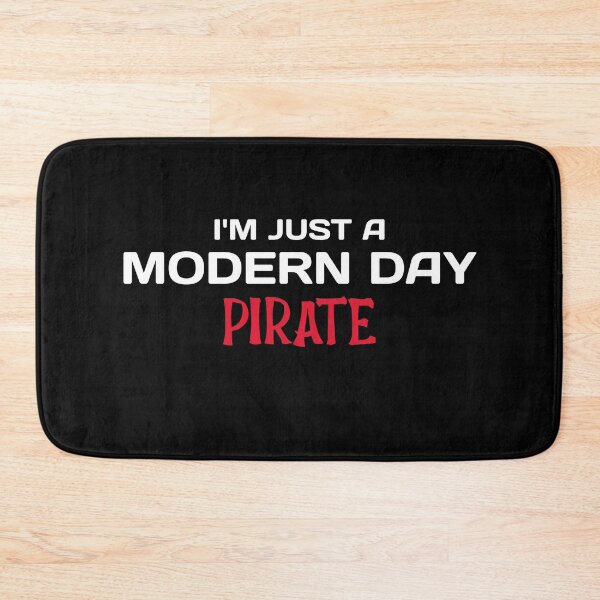 Item preview, Amputee modern day pirate funny slogan white font designed and sold by NerdnGeekshop.