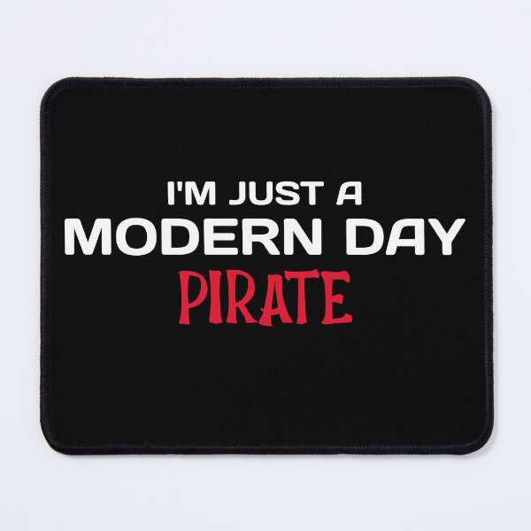 Item preview, Amputee modern day pirate funny slogan white font designed and sold by NerdnGeekshop.