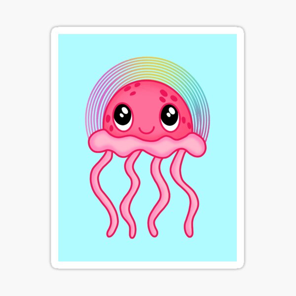 Rainbow Jellyfish Sticker