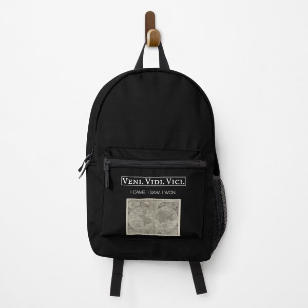 Item preview, Vintage World Map With Veni. Vidi. Vici. I came. I saw. I won. Old Latin Phrase From Ceasar designed and sold by WordsOf--Wisdom.