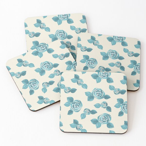 Item preview, Turquoise Watercolor Roses designed and sold by HildegunStudio.