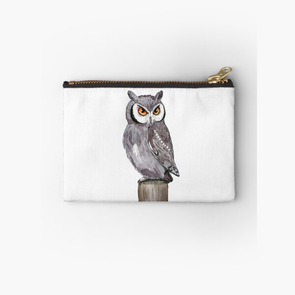 Item preview, A watercolor drawing of a white-faced owl. designed and sold by Bwiselizzy.