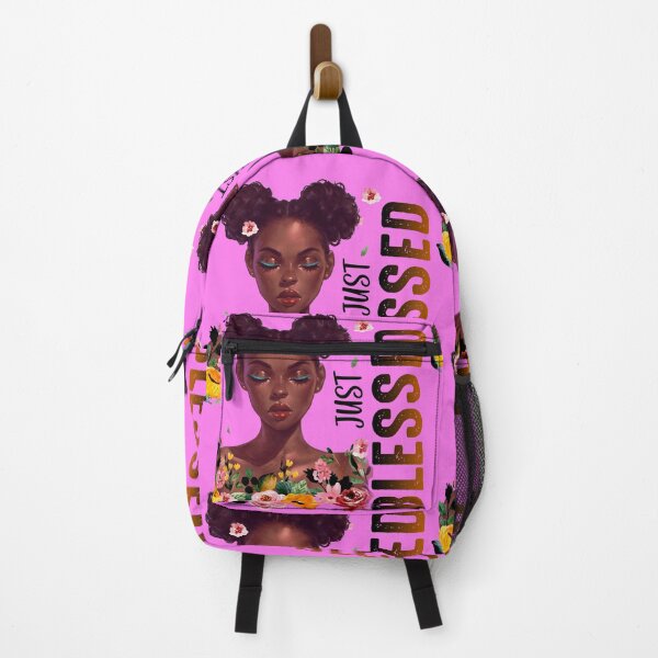 Item preview, "Just Blessed" Afro Art designed and sold by LYSandCo.