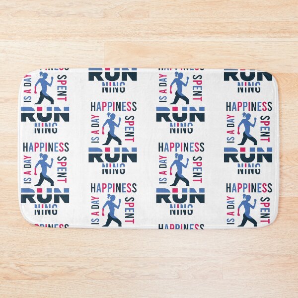 Item preview, Funny Happiness Is A Day Spent Running Female Running Lovers Gift Funny Cool Women Runners Quote  designed and sold by pedrored369.