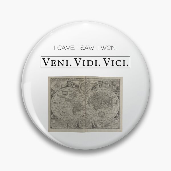 Item preview, Old World Map With Veni. Vidi. Vici. I came. I saw. I won. Old Latin Phrase From Ceasar designed and sold by WordsOf--Wisdom.