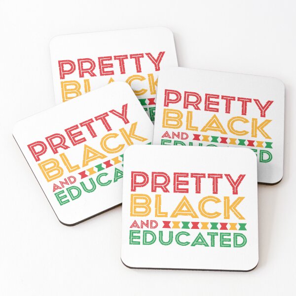 Item preview, ⭐⭐⭐⭐⭐(89) - Pretty BLACK and educated, motivational shirt for black history month with African colors designed and sold by kind4you.
