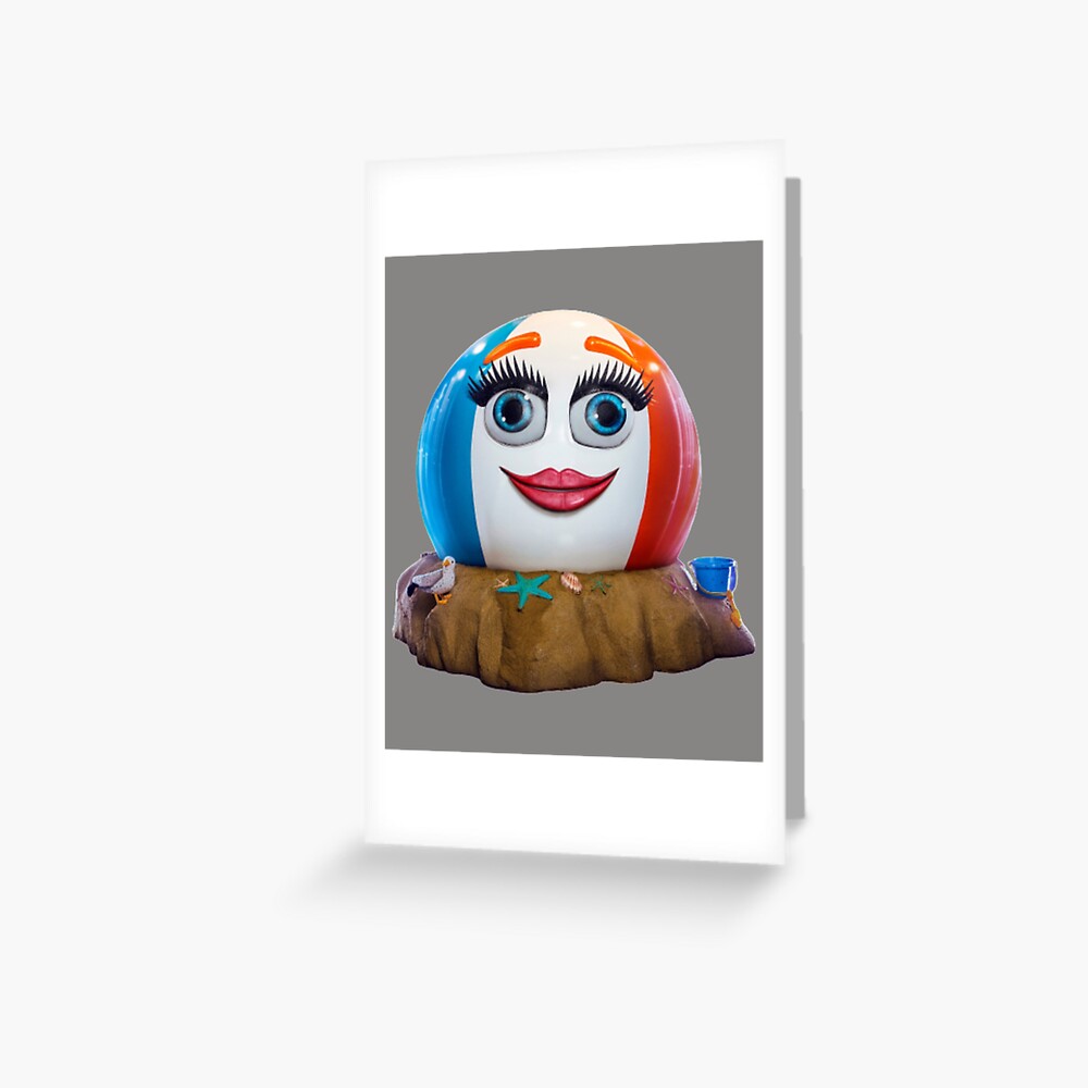 Masked Singer Us Season 6 Costume Beach Ball Greeting Card By Robertwatman Redbubble