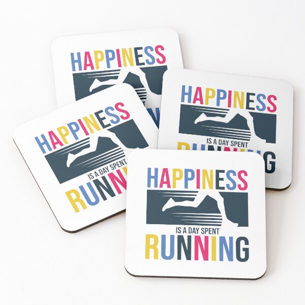 Item preview, Funny Happiness Is A Day Spent Running Colorful Running Lovers Gift Funny Cool Unisex Runners Quote  designed and sold by pedrored369.