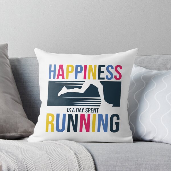 Item preview, Funny Happiness Is A Day Spent Running Colorful Running Lovers Gift Funny Cool Unisex Runners Quote  designed and sold by pedrored369.