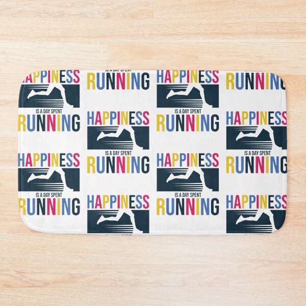Item preview, Funny Happiness Is A Day Spent Running Colorful Running Lovers Gift Funny Cool Unisex Runners Quote  designed and sold by pedrored369.