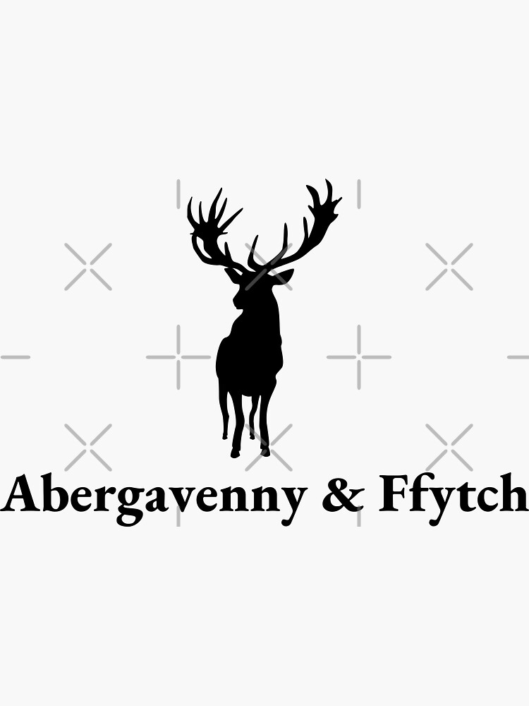 "Abergavenny and Ffytch, made in Abergavenny" Sticker for Sale by
