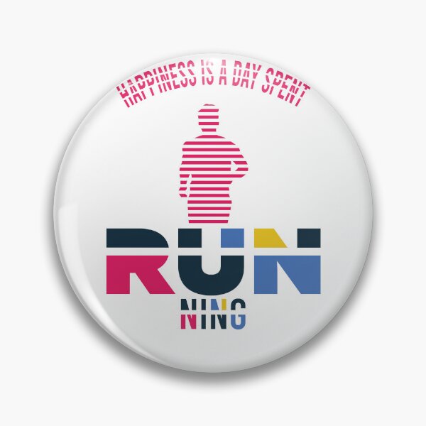 Item preview, Funny Happiness Is A Day Spent Running Creative Design Running Lovers Gift Funny Cool Runners Quote  designed and sold by pedrored369.