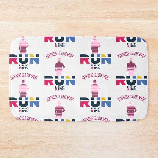 Item preview, Funny Happiness Is A Day Spent Running Creative Design Running Lovers Gift Funny Cool Runners Quote  designed and sold by pedrored369.
