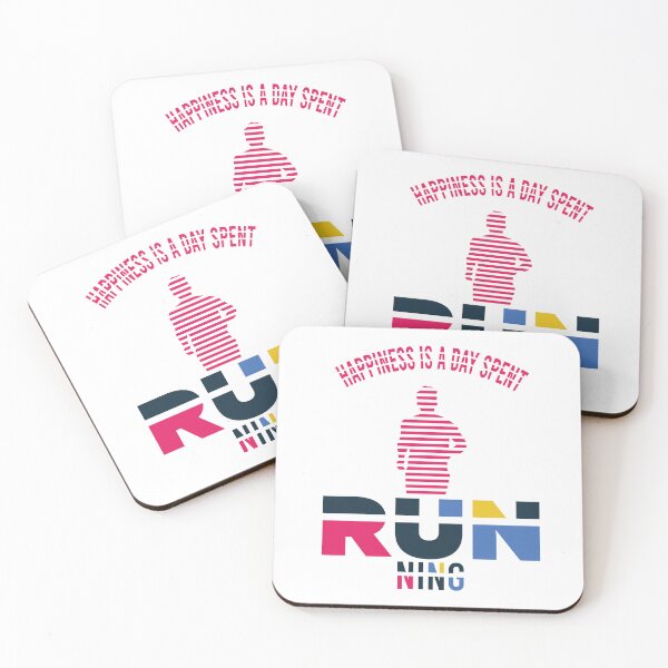 Item preview, Funny Happiness Is A Day Spent Running Creative Design Running Lovers Gift Funny Cool Runners Quote  designed and sold by pedrored369.