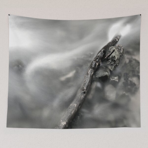 Item preview, Branch and stone in the wild stream FineArt designed and sold by frankuffmann.