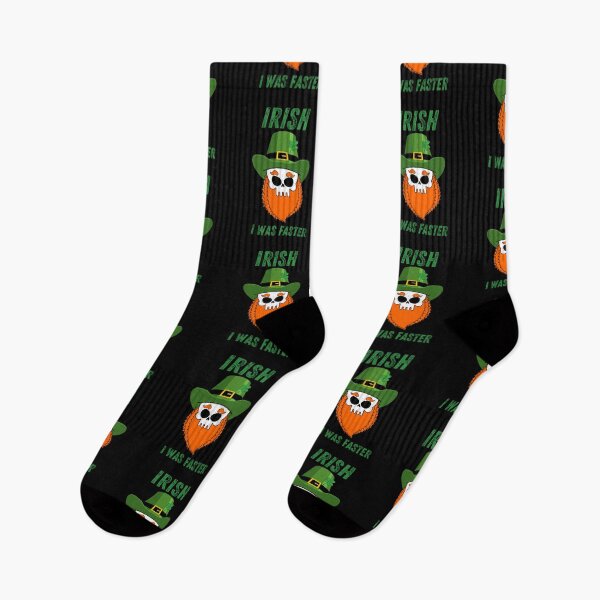 Item preview, Irish I Was Faster Skull Funny Leprechaun St Patricks Day Racer Racing Cars St Paddys Day Shamrock Lucky designed and sold by CarantinedChaos.