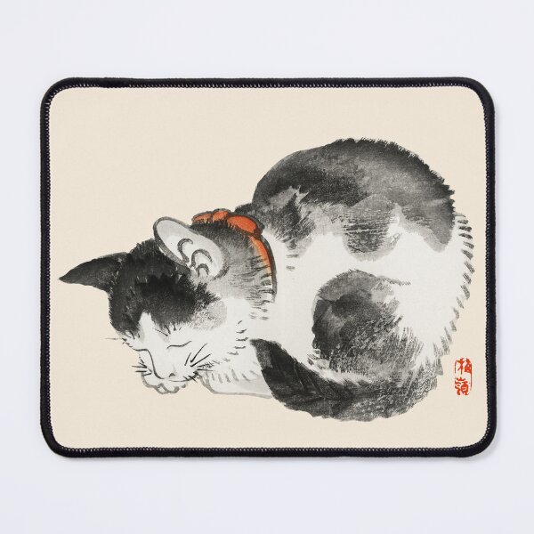 Item preview, Sleeping cat by Kōno Bairei designed and sold by see-the-fox.