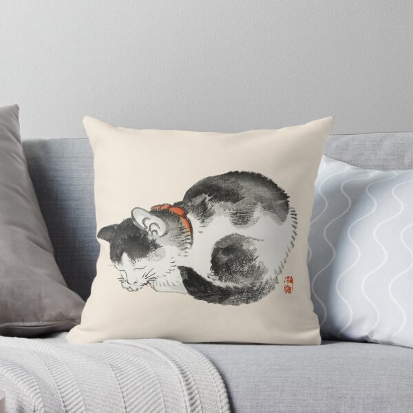 Item preview, Sleeping cat by Kōno Bairei designed and sold by see-the-fox.