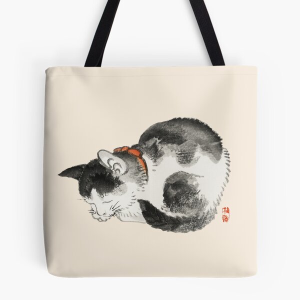 Item preview, Sleeping cat by Kōno Bairei designed and sold by see-the-fox.