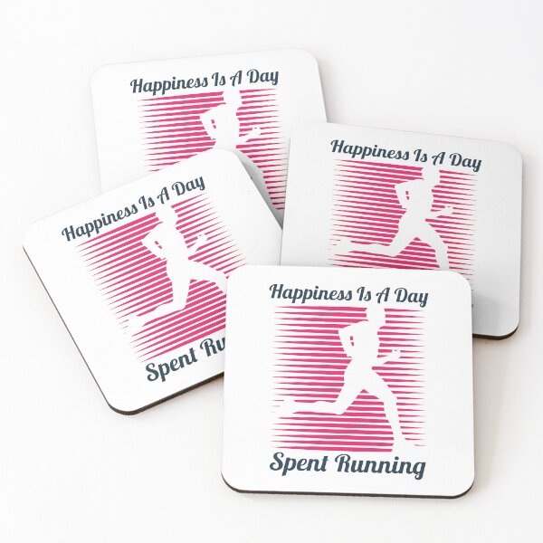 Item preview, Funny Happiness Is A Day Spent Running Creative Art Running Lovers Present Funny Cool Runners Saying designed and sold by pedrored369.