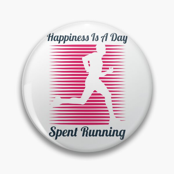 Item preview, Funny Happiness Is A Day Spent Running Creative Art Running Lovers Present Funny Cool Runners Saying designed and sold by pedrored369.