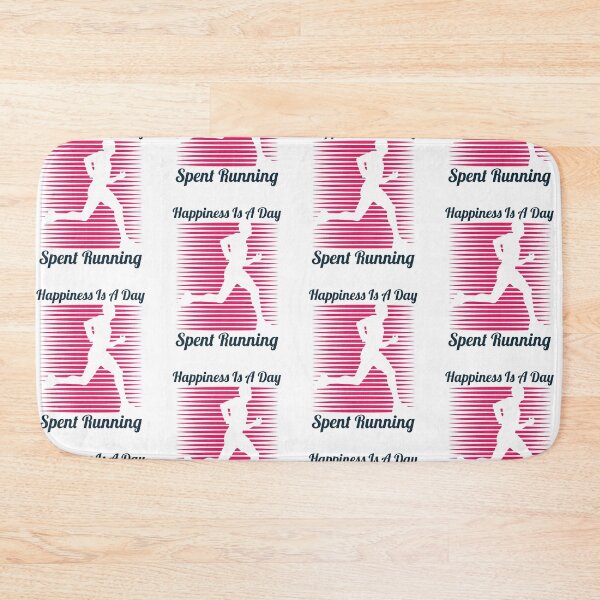 Item preview, Funny Happiness Is A Day Spent Running Creative Art Running Lovers Present Funny Cool Runners Saying designed and sold by pedrored369.