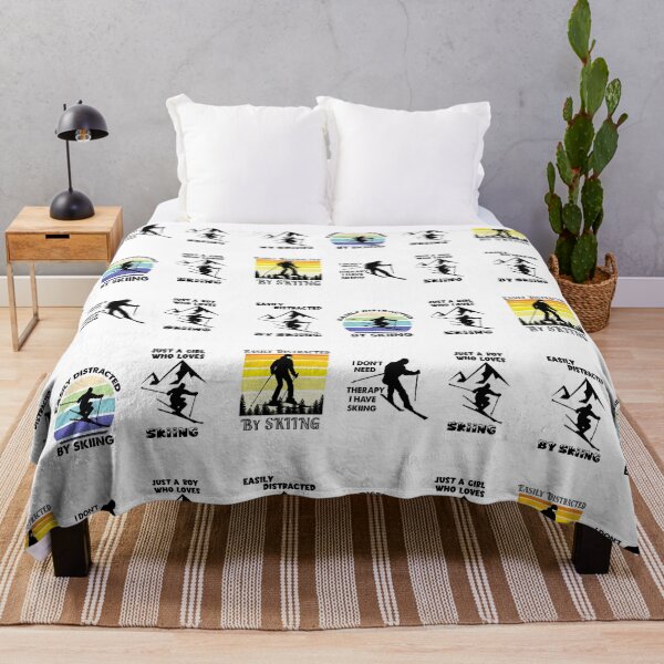 Item preview, Easily Distracted by Skiing, I Love To Ski designed and sold by SportyDogShop.