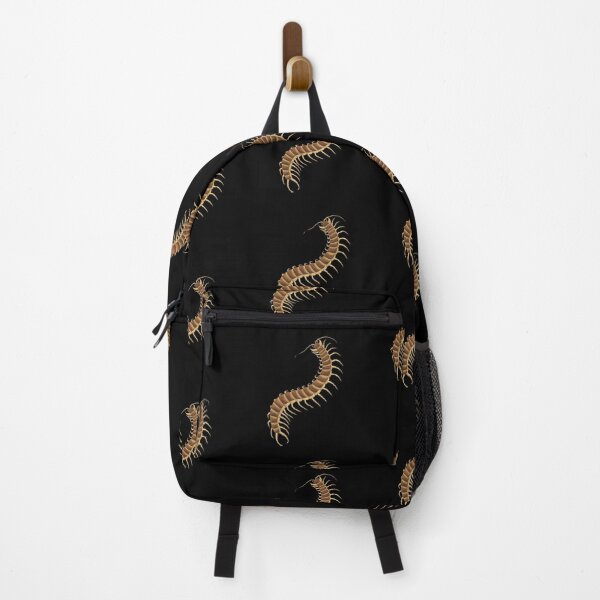 Item preview, Centipede on Black Background modeled after antique biology book illustration from 1803 designed and sold by Vicki Noble Art.