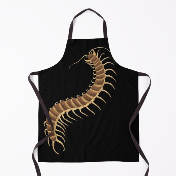 Item preview, Centipede on Black Background modeled after antique biology book illustration from 1803 designed and sold by Vicki Noble Art.
