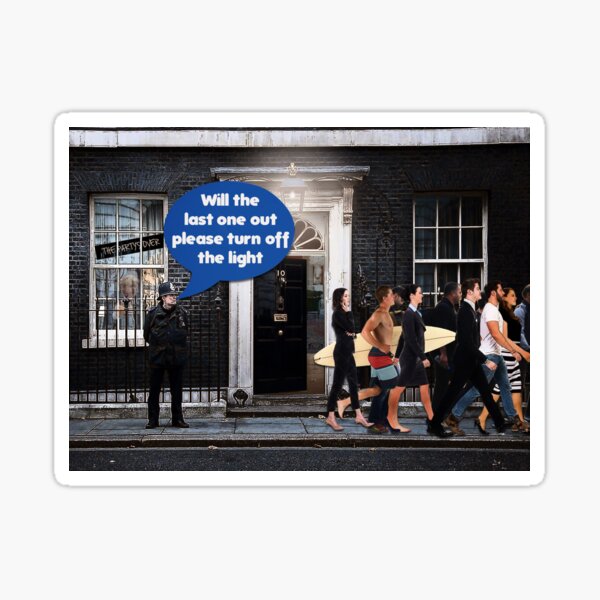 The Party's Over Sticker