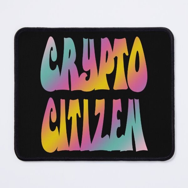 Artikelvorschau, Crypto Citizen (Keine Kryptowährungssteuern - Bunter lustiger Slogan - Grooviger Vintage-70er-Jahre-Look) entworfen und verkauft von SassyClassyMe.