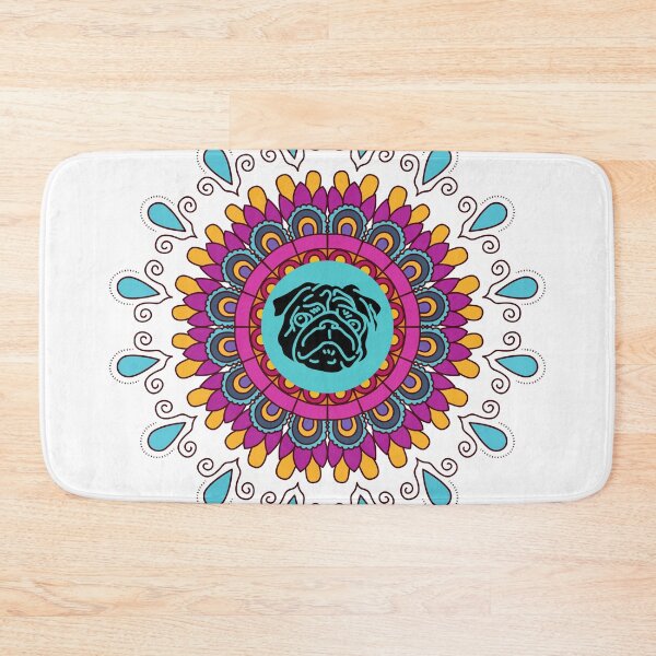 Item preview, Colorful Pug Mandala designed and sold by momofdoggos.