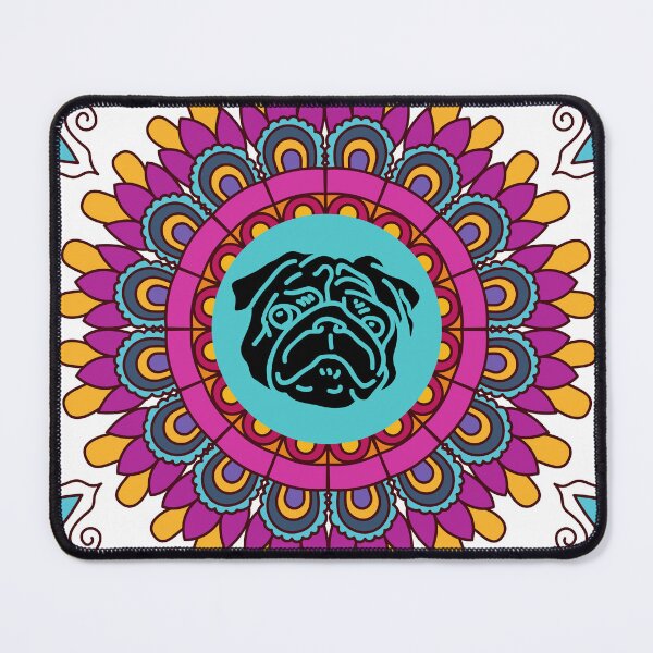 Item preview, Colorful Pug Mandala designed and sold by momofdoggos.