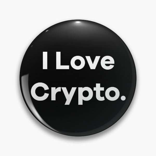 Item preview, I Love Crypto designed and sold by heyluckyseven.