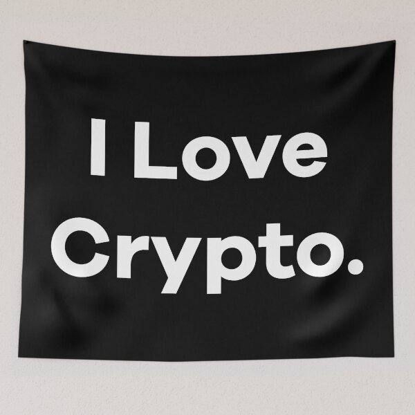 Item preview, I Love Crypto designed and sold by heyluckyseven.