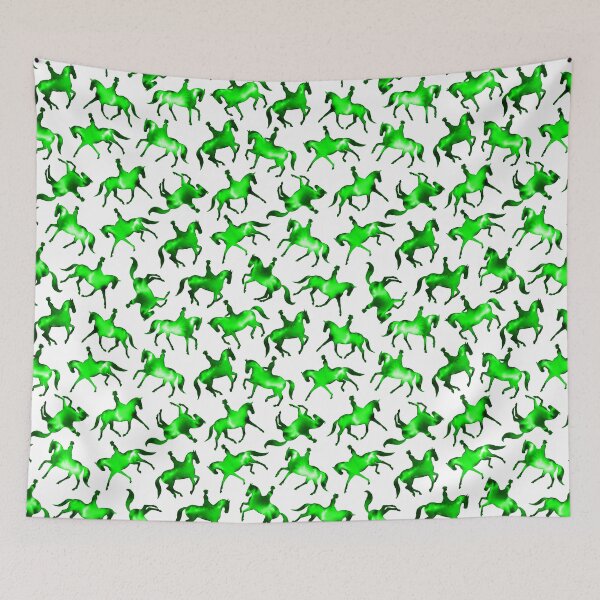 Item preview, Dressage Horse Silhouettes (Green) designed and sold by illucalliart.