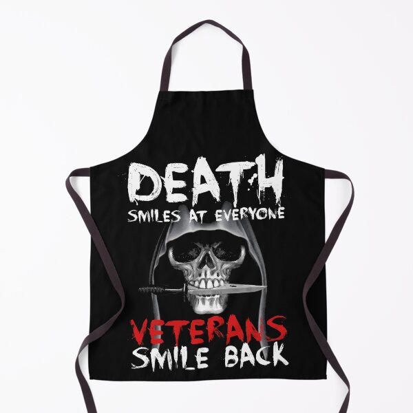 Item preview, Death Smiles at everyone but Veterans smile back designed and sold by DuckinFunny.