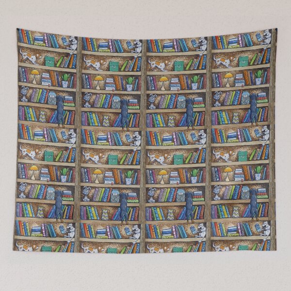 Item preview, Dogs in the library designed and sold by sanyijudit.