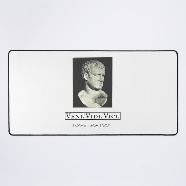 Item preview, Ceasar Portrait Veni. Vidi. Vici. I came. I saw. I won. Old Latin Phrase From Ceasar designed and sold by WordsOf--Wisdom.
