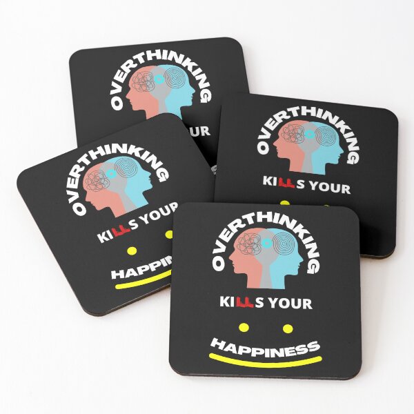 Item preview, Overthinking Kills Your Happiness designed and sold by NineOneOne.